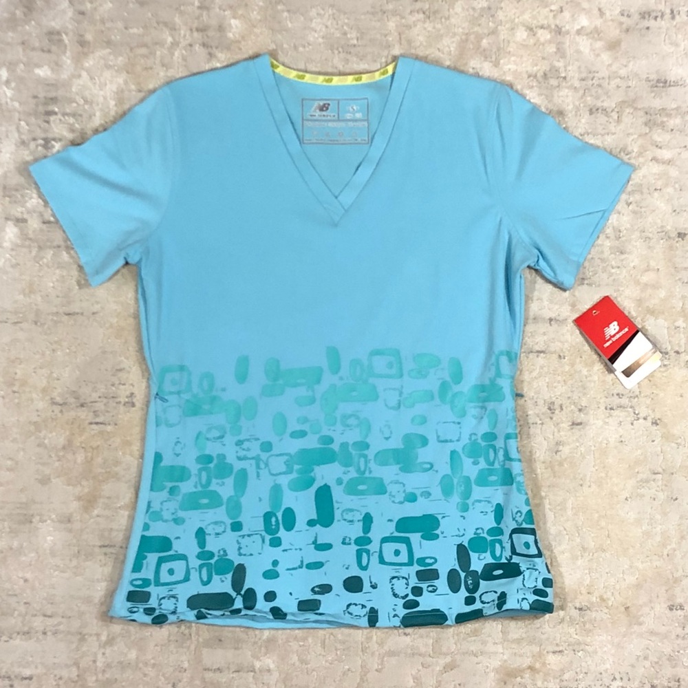 New Balance Blue Work Scrubs Top Size S